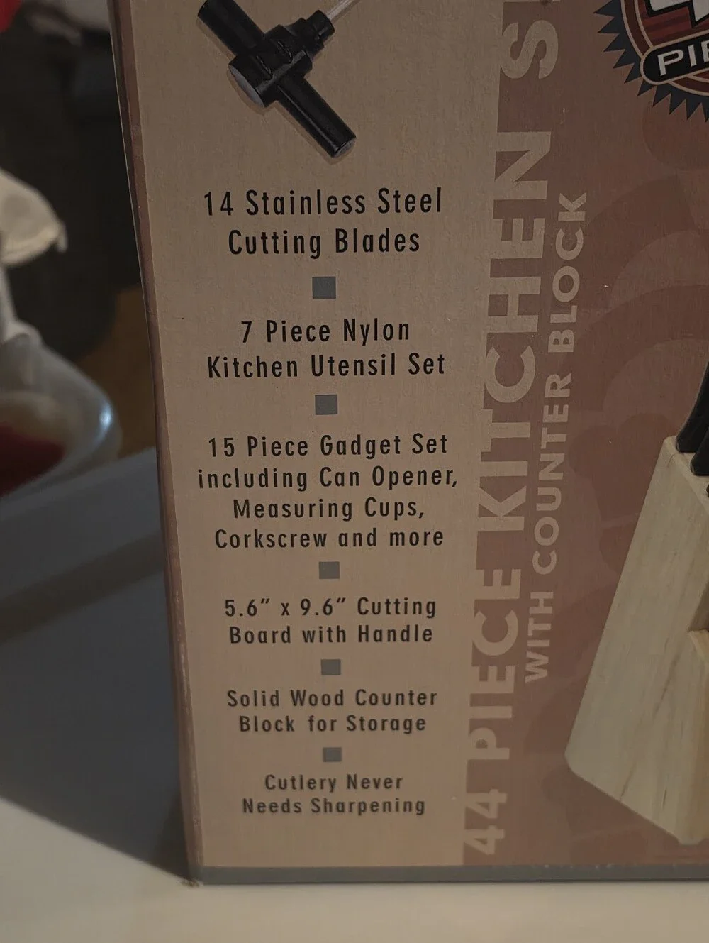 Gourmet Traditions 44 Piece Cutlery Knife Set - New in Box
